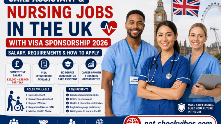 Care Assistant & Nursing Jobs In The UK With Visa Sponsorship 2026: Salary, Requirements & How To Apply