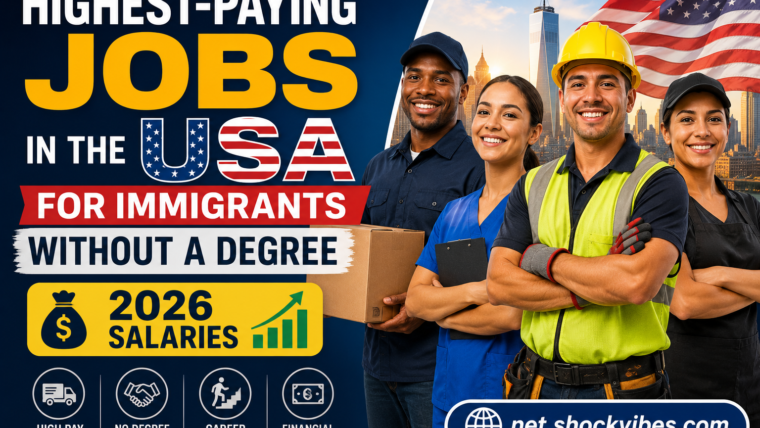 Highest-Paying Jobs In The USA For Immigrants Without A Degree (2026 Salaries)