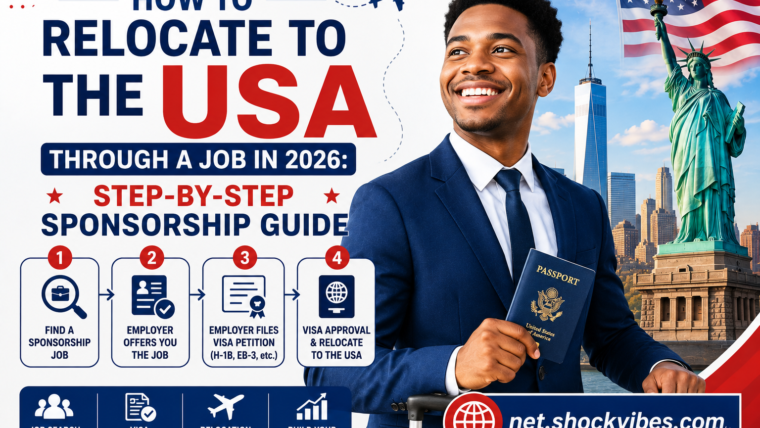 How To Relocate To The USA Through A Job In 2026: Step-By-Step Sponsorship Guide